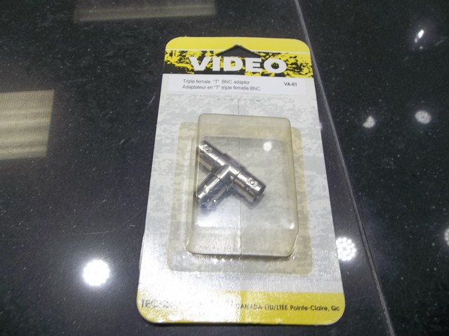 female bnc t adaptor