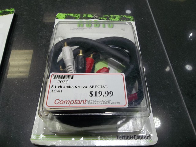 5.1 ch audio 6 x rca