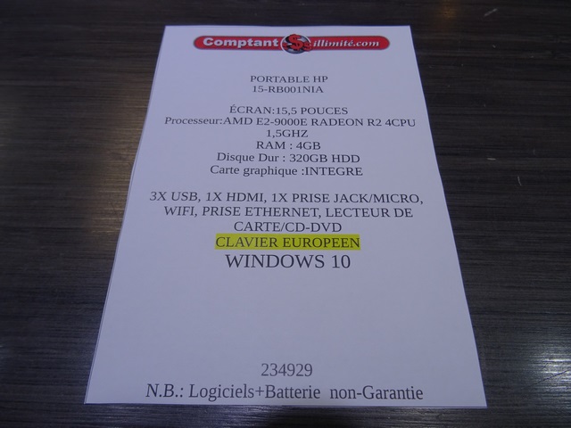 Portable HP Clavier Europeen   - Image 4