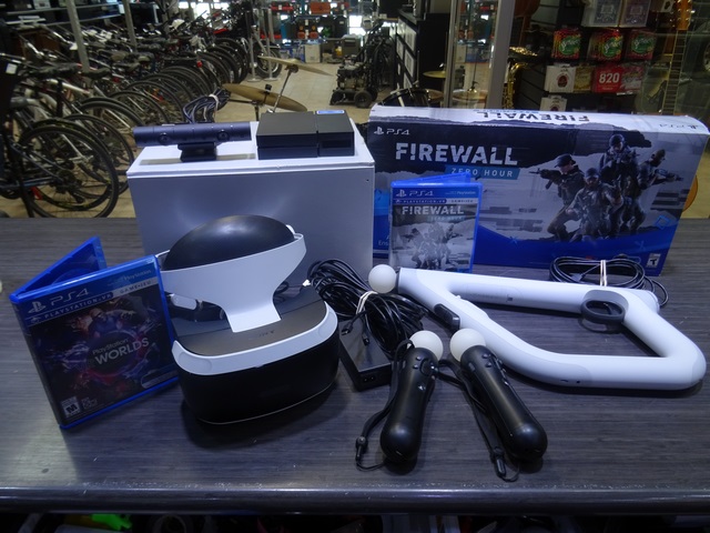 Kit Casque PSVR PS4 +2 motion move + Fusil + 2 jeux