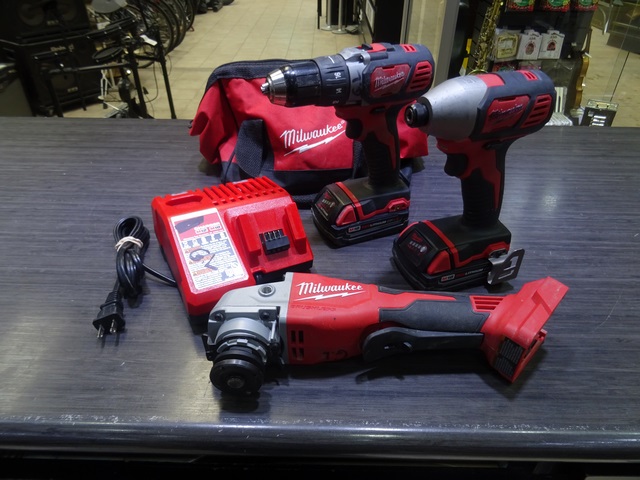 Kit outil 1 perseuse +1 impact + 1 grinder