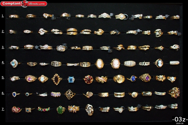 vaste sélection de bagues 03Z