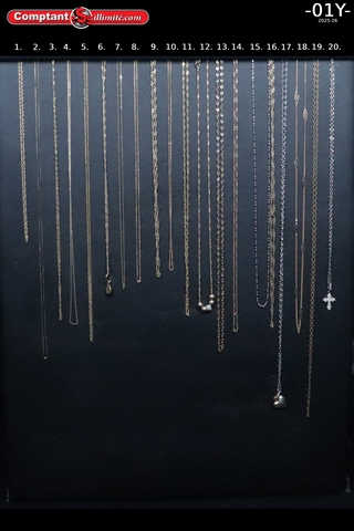 vaste sélection de chaine 01Y