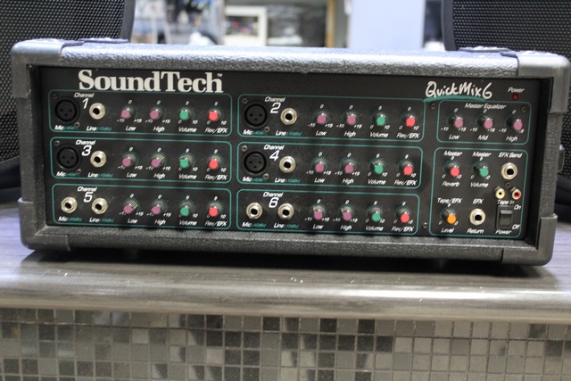 (1000 Watts) PAIRE DE HAUT PARLEUR PASSIVE	+ Ampli 	Mixer 6 Canal - Image 2