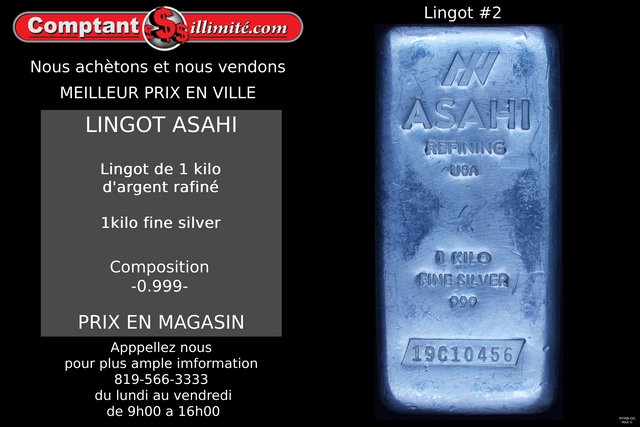 Lingot 1 Kilogramme Pure .999