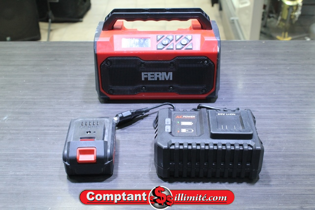 Radio de chantier bluetooth + batterie