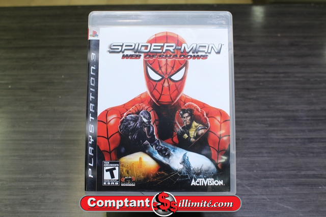 Spider Man Web of Shadows (sans livret) collant arriere