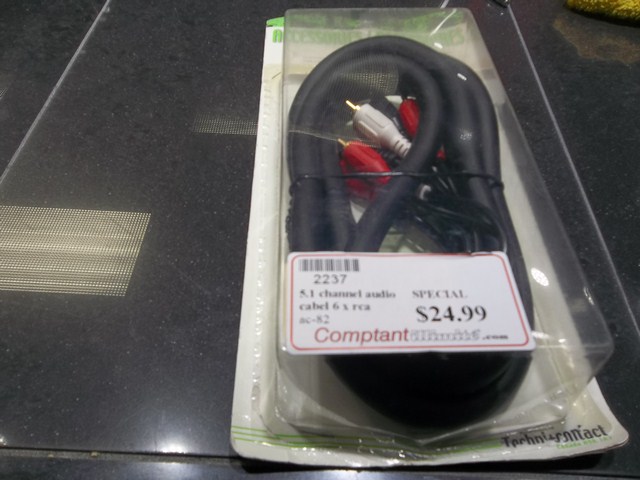 5.1 channel audio cable 6 x rca