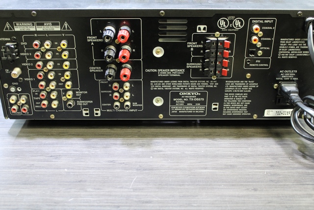 (70 Watts) Amplificateur 5.1 no tc (Bouton Bass ne clique pas) Onkyo TX-DS575 - Image 2