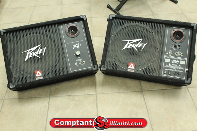 (75 Watts)Paire de Moniteur de plancher Peavey 112pm Floor Monitor