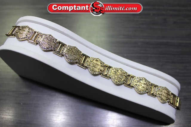 Bracelet Harley Davidson or-06x-1 jaune