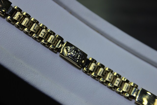 Bracelet Versace 3 têtes Versace 04x10 JAUNE - Image 2