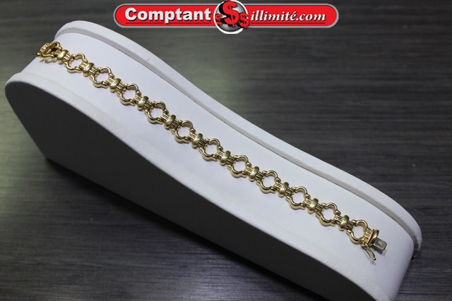 Bracelet style europeen 16X jaune