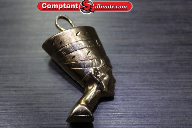 Breloque avec tête africaine Or-01w-20 jaune
