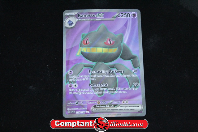 Carte Pokemon Banette Ex 229/198 Cartes