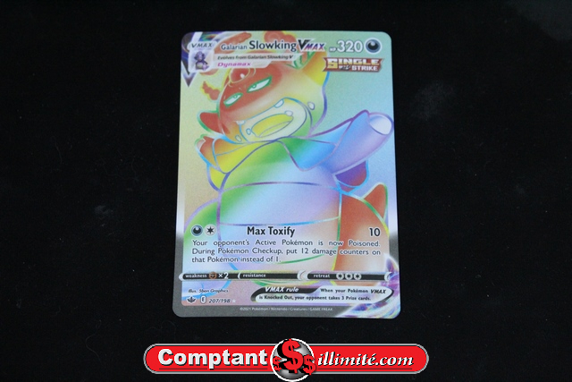 Carte Pokemon Galarian Slowking V Max 207/198 Cartes