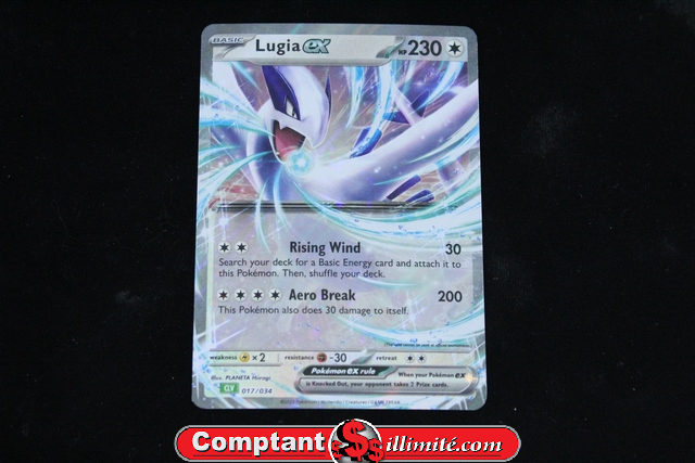 Carte Pokemon Lugia Ex 017/034 Cartes