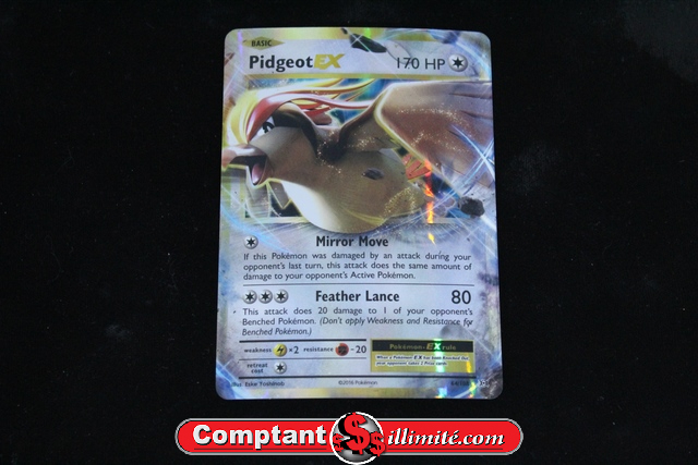 Carte Pokemon Pidgeot Ex 064/108 Cartes