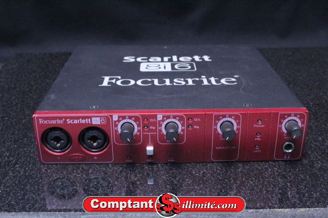 Carte de son + ac Focusrite Scarlet 8i6