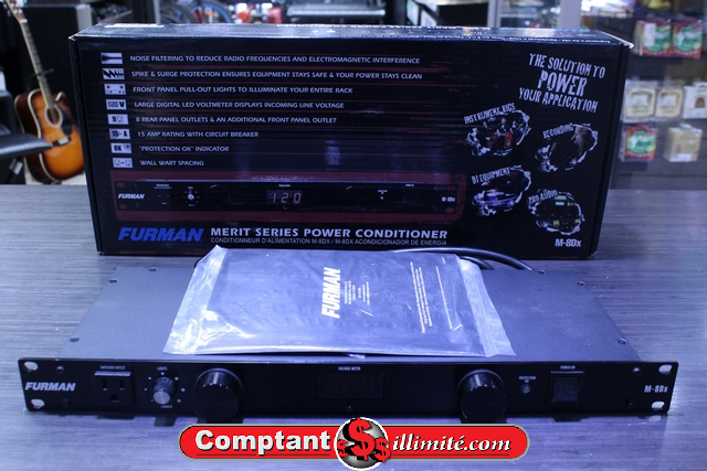 Conditionneur de courant avec lampes et afficheur numérique Furman M-8DX