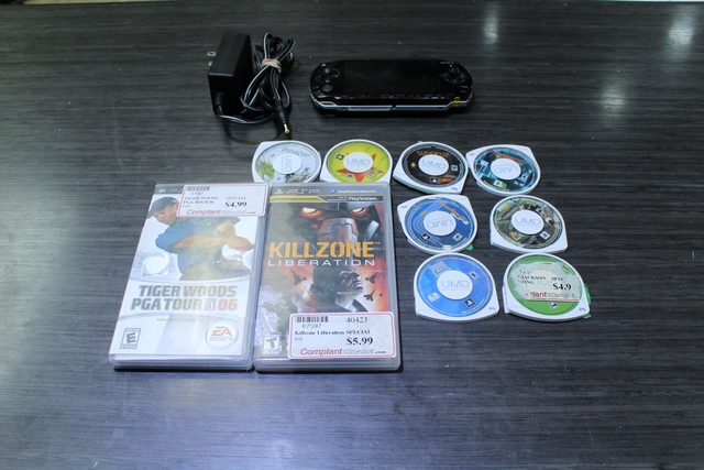 Console PSP 1000 + 10 jeux + acc (ecran taches) sony psp1001 - Image 2