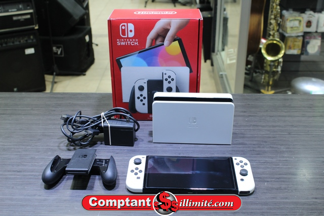 Console Switch Oled Complete + carte sd 256 go NINTENDO heg-001