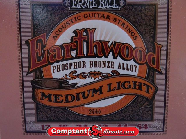 Corde de guitare acoustique (12-54) Ernie Ball Bronze / phosphoreux 12-54