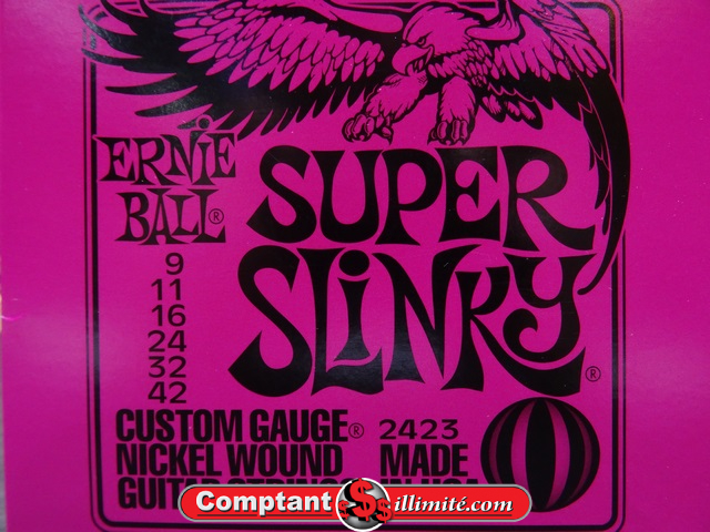 Cordes de Guitare Électrique (9-42) Ernie Ball Super Slinky (9-42)