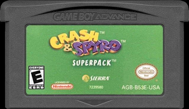 Crash and Spyro nintendo gameboy Advance