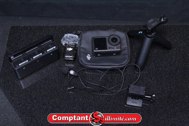 ENSEMBLE CAMERA DJI + 3 BATTERIE + 2 MICRO + ACC ACTION 4 AC3H