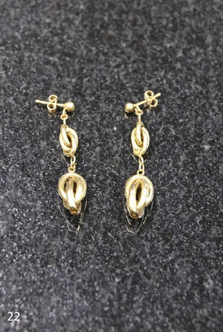 Ensemble 22 Bijoux en or (Boucle oreille) Or jaunes (18k-2.8g)