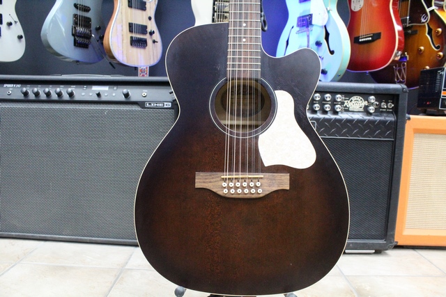 Guitare 12 cordes Électro Acoustique Art et Lutherie Legacy 12 Bourbon Burst cw qit - Image 3