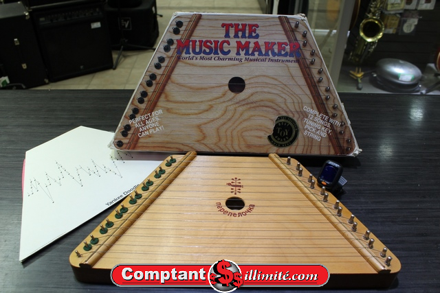 Harpe The Music Maker bois dur massif fini à la main