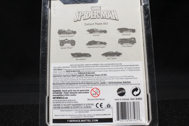 Hot Wheels Spider-man Hot Wheels Marvel Evil Twin 08/08 2013 - Image 2