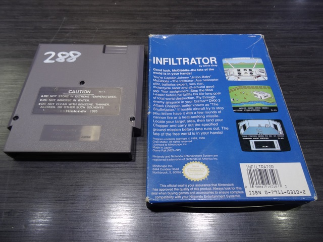 Infiltrator (pochette original) nintendo nes - Image 2