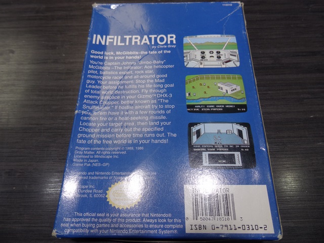 Infiltrator (pochette original) nintendo nes - Image 4