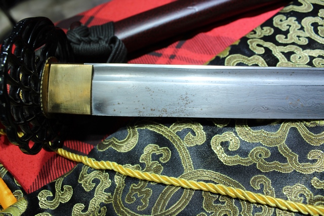Katana en acier plié Damas forgé à la main No Name solide - Image 2