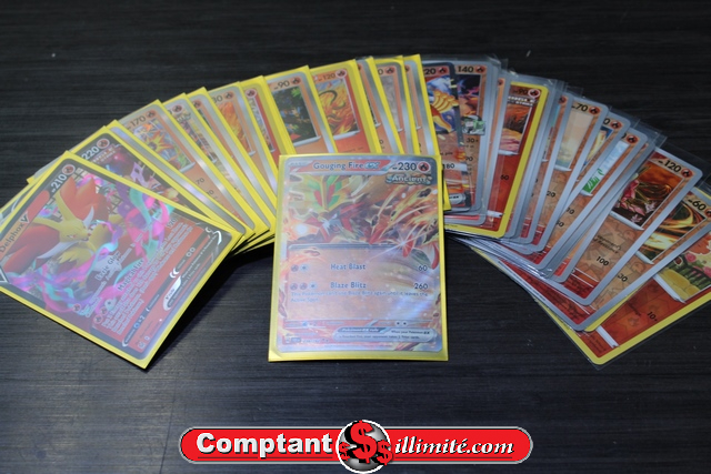 Lot (Fire) cartes Pokemon (33)