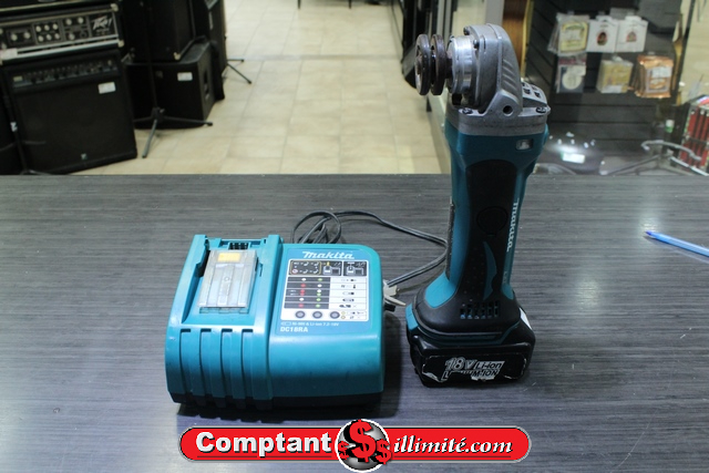 Meuleuse makita + batterie  chargeur dga452
