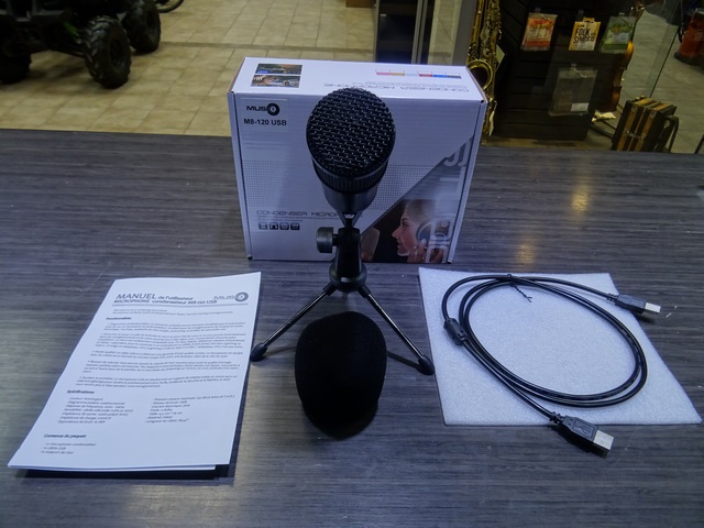Microphone Condensateur USB music 8 m8 120usb