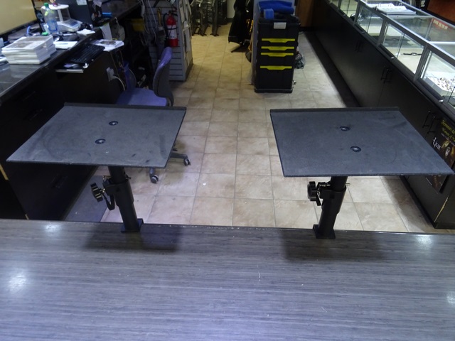 Paire De Support De Moniteur Studio de Table Ajustable No Name Noir