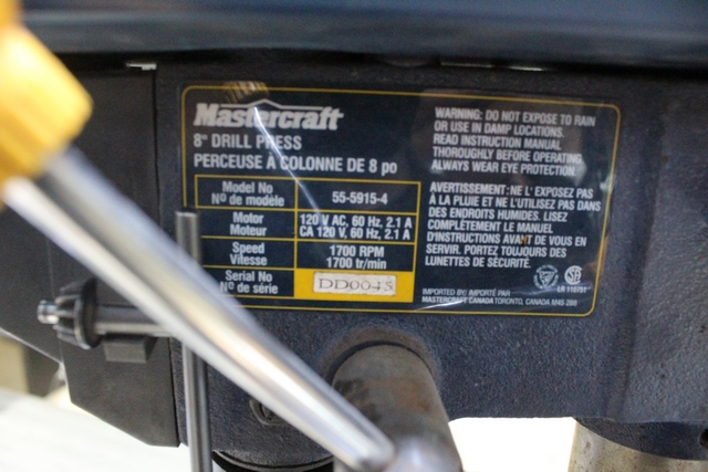 Perceuse a Colonne Mastercraft 55-5915-4 - Image 2
