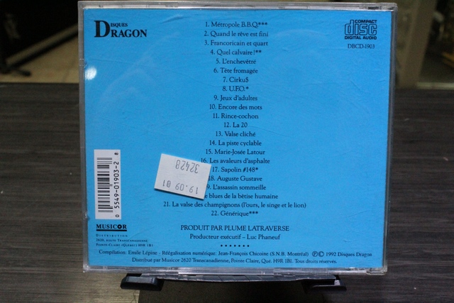 Plume latraverse Volume IV Disques dragon CD - Image 3