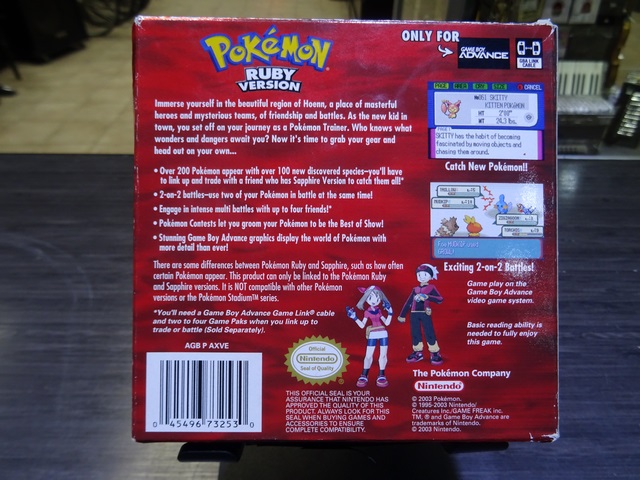 Pokemon Ruby (complet CIB) Boite et jeu abime NINTENDO gameboy advanced - Image 3