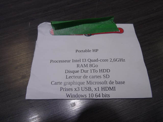 Portable + adaptateur HP I3 Quad Core 2.10 ghz 8 gig 1 to - Image 3