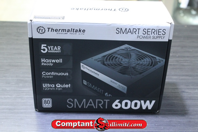 Power suply 600w thermaltake smart series 80plus