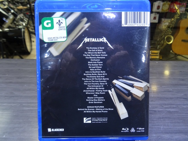 S & M2 Metallica and San Francisco Symphony Blackened Recordings bluray - Image 2