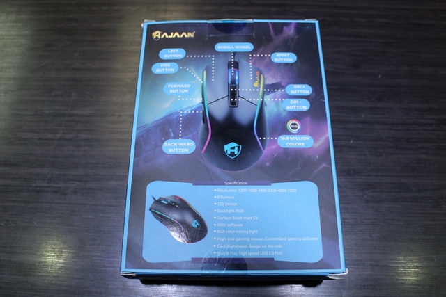 Souris filaire gamer RGB HAJAAN HM620-G - Image 3
