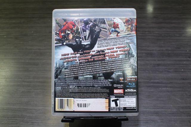 Spider Man Web of Shadows (sans livret) collant arriere sony ps3 - Image 3