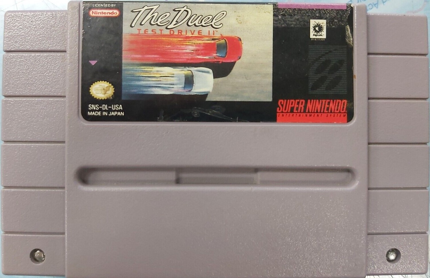 The Duel Test Drive II NINTENDO snes